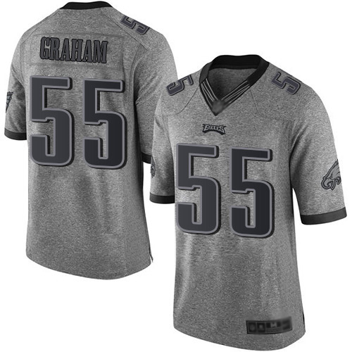 Men NFL Philadelphia Eagles #55 Brandon Graham Limited Gray Gridiron Football